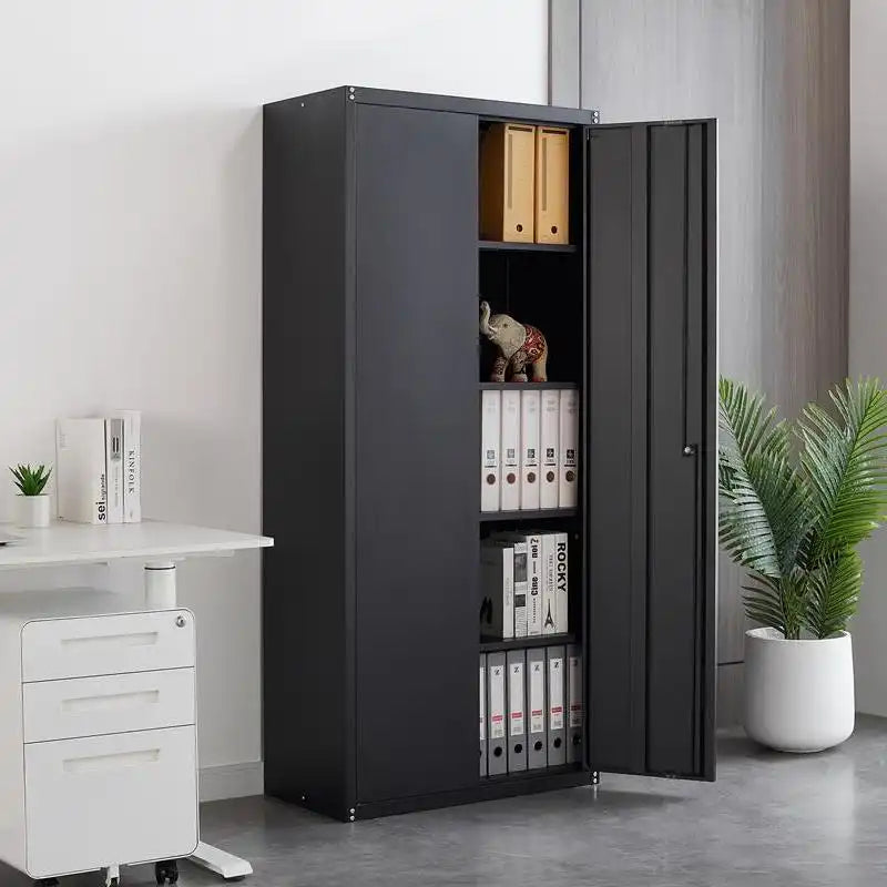 GREATMEET 70.8" Steel Locking Storage Cabinet with Locking Doors and Adjustable Shelves for Garage, Office