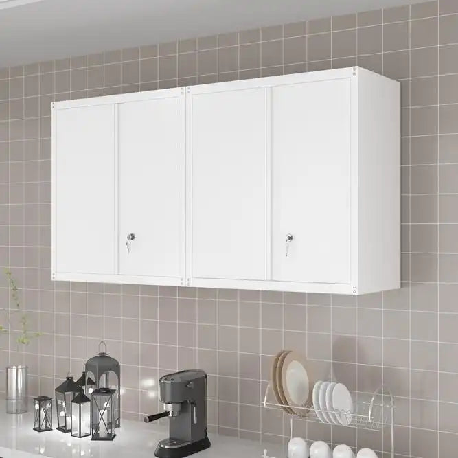 Greatmeet Wall Mount Metal Storage Cabinets for Garage, Office and Home