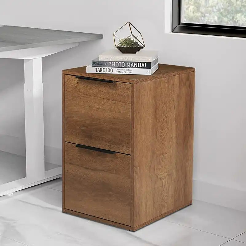Greatmeet Vertical Wooden Storage Filing Cabinet for Home Office,School