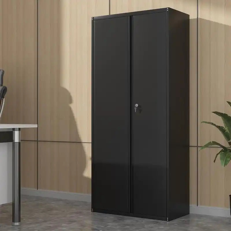 GREATMEET 70.8" Steel Locking Storage Cabinet with Locking Doors and Adjustable Shelves for Garage, Office