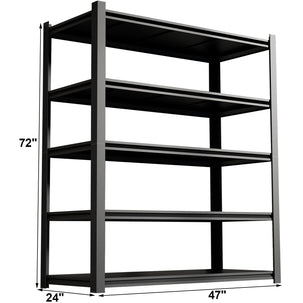 GREATMEET Heavy Duty Garage Storage Shelves, 3000LBS Load Metal Shelving, Storage Rack Shelf for Shed, Garage, Pantry, Basement