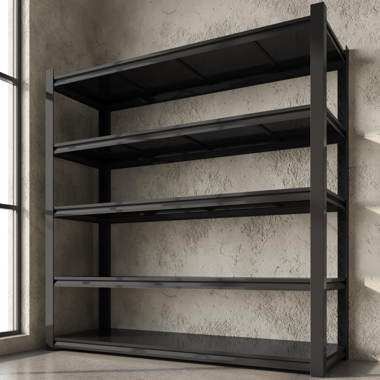 GREATMEET Heavy Duty Garage Storage Shelves, 3000LBS Load Metal Shelving, Storage Rack Shelf for Shed, Garage, Pantry, Basement