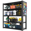 Greatmeet 72" H 5-Tier Adjustable Heavy Duty Shelving Unit with Pegboard, 2000 Lbs Capacity Industrial Storage Rack for Garage, Warehouse, Office, Kitchen, 23.6"D x 47.2"W x 72"H