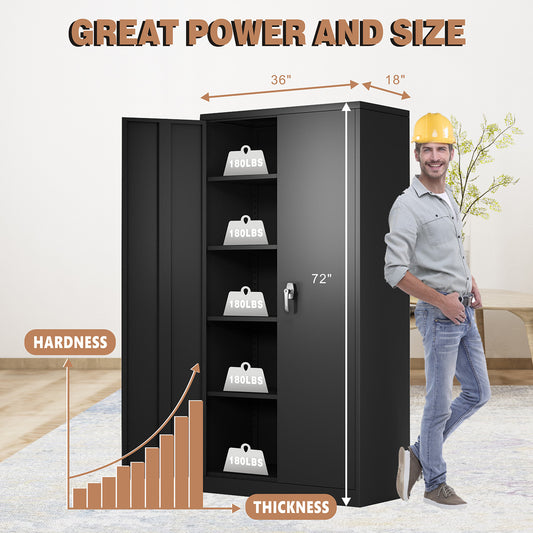 Black Metal Storage Cabinet size #black