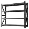 Greatmeet 75" W 6000LBS Heavy Duty Steel Shelving, 4-Tier Adjustable Industrial Shelf for Garage & Warehouse
