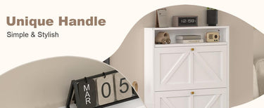 Assembly Demonstration for 2-Flip-Drawer and 3-Drawer Imitation Wooden Shoe Cabinets