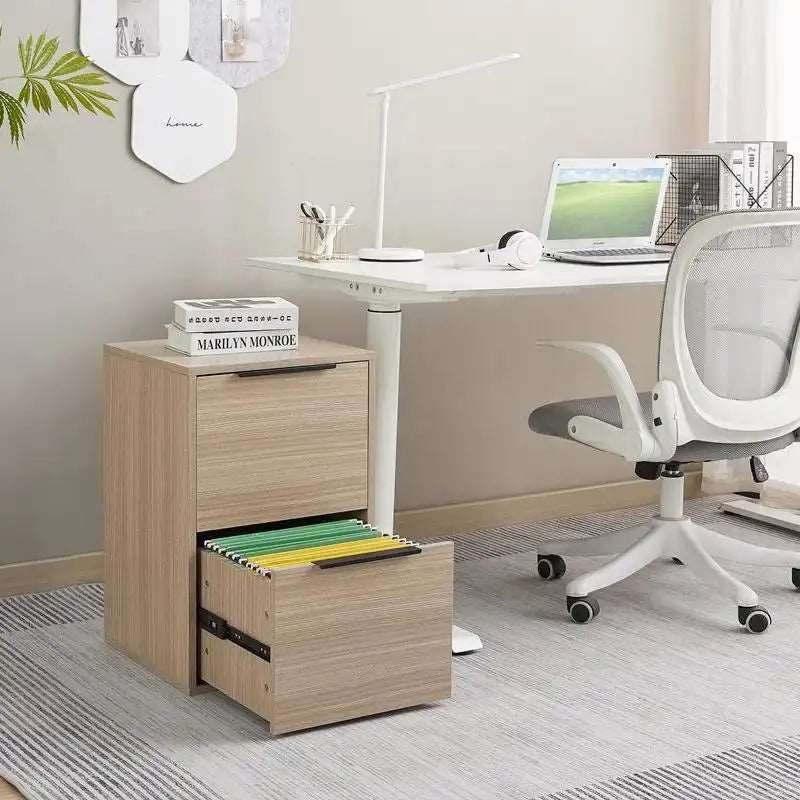 Greatmeet Vertical Wooden Storage Filing Cabinet for Home Office,School