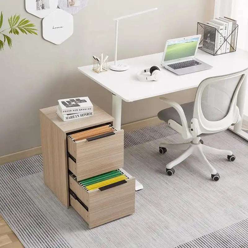 Greatmeet Vertical Wooden Storage Filing Cabinet for Home Office,School