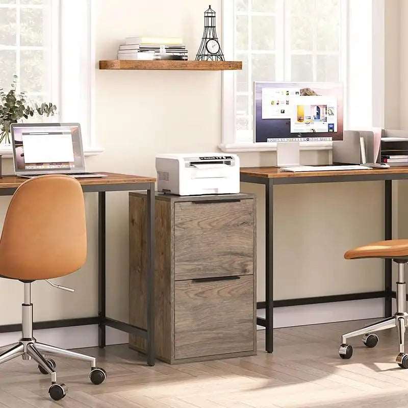 Greatmeet Vertical Wooden Storage Filing Cabinet for Home Office,School