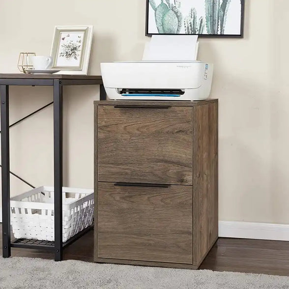 Greatmeet Vertical Wooden Storage Filing Cabinet for Home Office,School