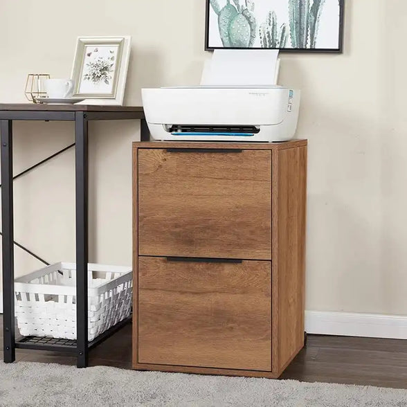 Greatmeet Vertical Wooden Storage Filing Cabinet for Home Office,School