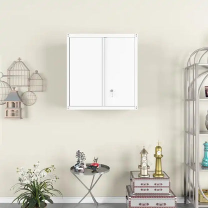 Greatmeet Wall Mount Metal Storage Cabinets for Garage, Office and Home