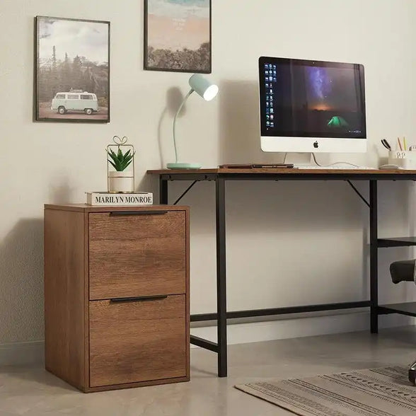 Greatmeet Vertical Wooden Storage Filing Cabinet for Home Office,School