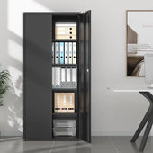 GREATMEET 70.8" Steel Locking Storage Cabinet with Locking Doors and Adjustable Shelves for Garage, Office