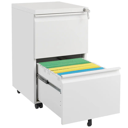 2 Drawer File Cabinet on Wheels 9