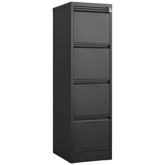 4 Drawer File Cabinet 1 #black