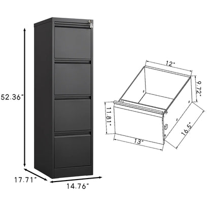 4 Drawer File Cabinet 3