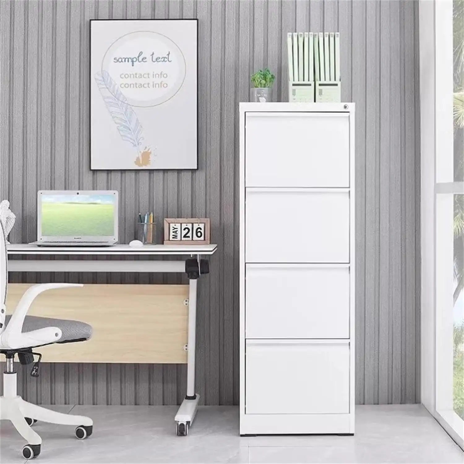 4 Drawer File Cabinet 5
