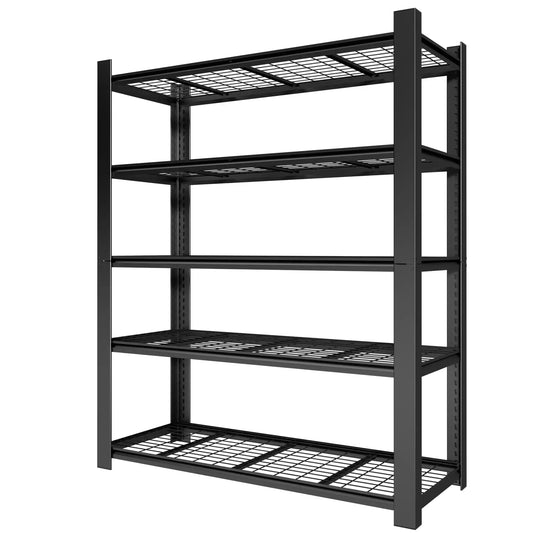 Greatmeet 60" W 5-Tier Heavy Duty Metal Wire Shelving, 3000LBS Capacity Industrial Storage Racks
