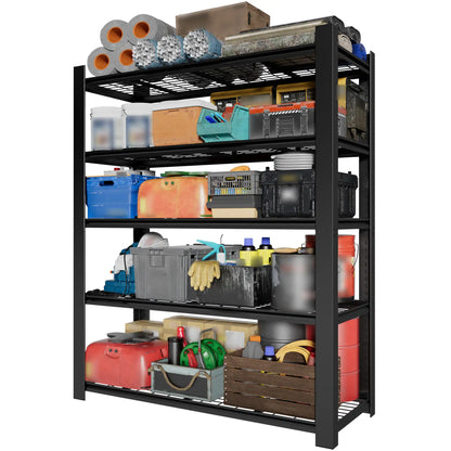 Greatmeet 60" W 5-Tier Heavy Duty Metal Wire Shelving, 3000LBS Capacity Industrial Storage Racks