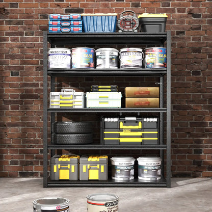 Greatmeet 63" H 5-Tier Heavy Duty Metal Shelving Unit, 2000 LBS Capacity Adjustable Steel Storage Shelf for Garage