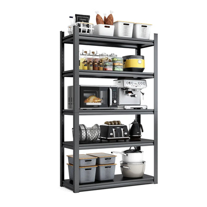 Greatmeet 63" H 5-Tier Heavy Duty Metal Shelving Unit, 2000 LBS Capacity Adjustable Steel Storage Shelf for Garage