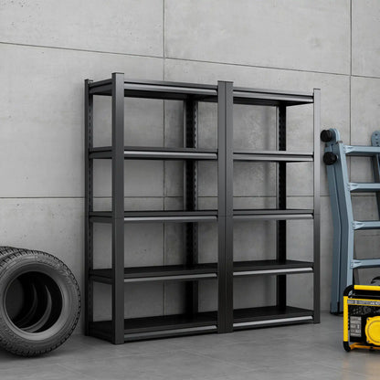 Greatmeet 63" H 5-Tier Heavy Duty Metal Shelving Unit, 2000 LBS Capacity Adjustable Steel Storage Shelf for Garage