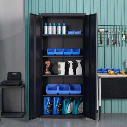 GREATMEET 70.8" Steel Locking Storage Cabinet with Locking Doors and Adjustable Shelves for Garage, Office