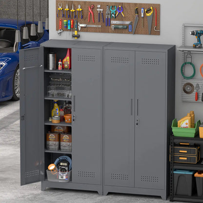 72.8 h metal broom closet 13