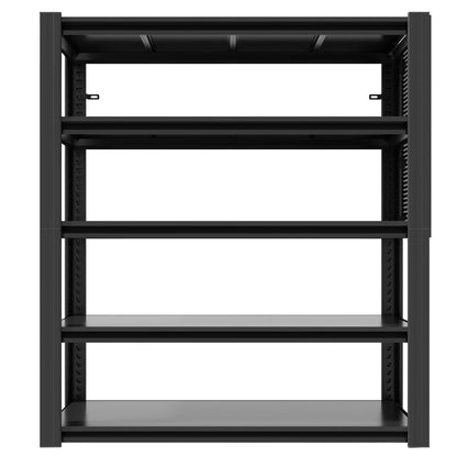 Greatmeet 72" H 5-Tier Adjustable Heavy Duty Shelving Unit with Pegboard, 2000 Lbs Capacity Industrial Storage Rack for Garage, Warehouse, Office, Kitchen, 23.6"D x 47.2"W x 72"H