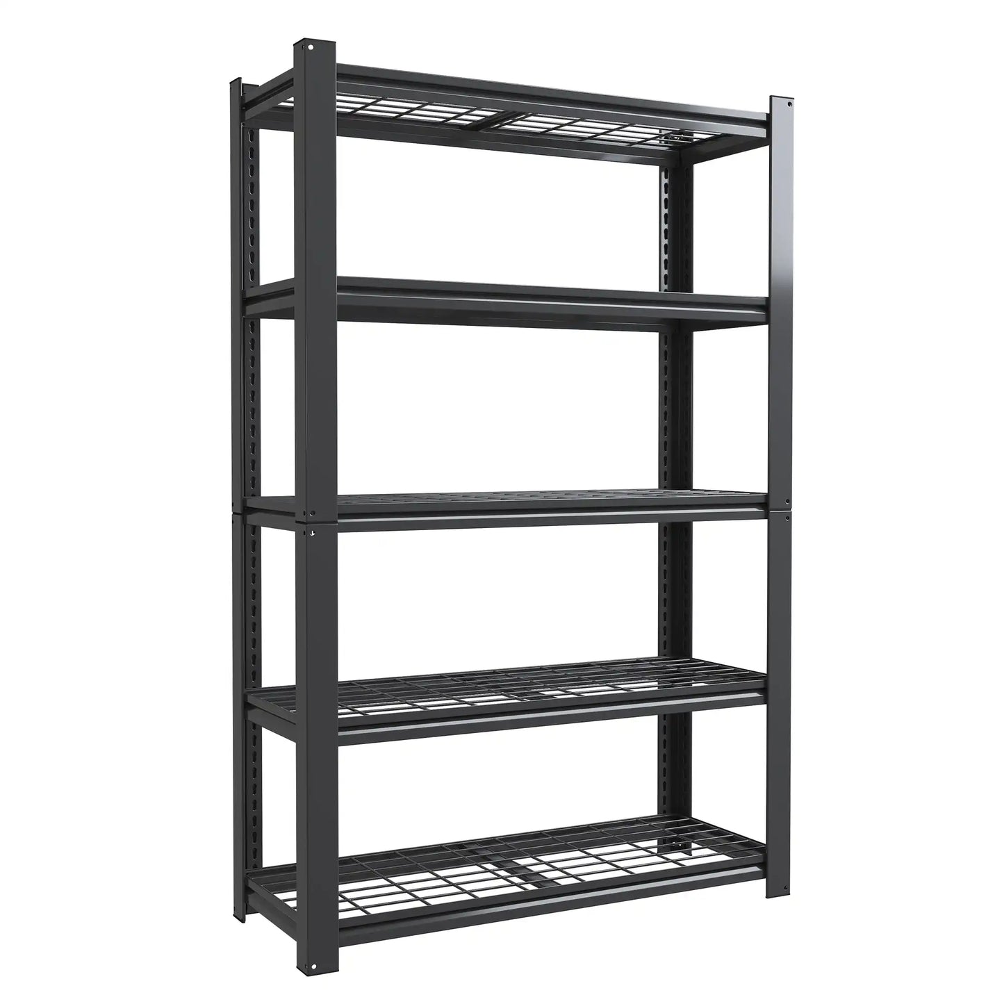 Greatmeet 72" H 5-Tier Heavy Duty Steel Wire Shelving, 2000 LBS Capacity Garage Storage Rack