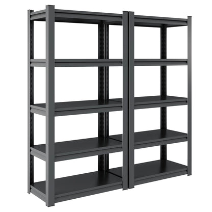 Greatmeet 72" H 5-Tier Heavy Duty Steel Shelving Unit, 2000 LBS Capacity with Adjustable Shelves for Garage Basement
