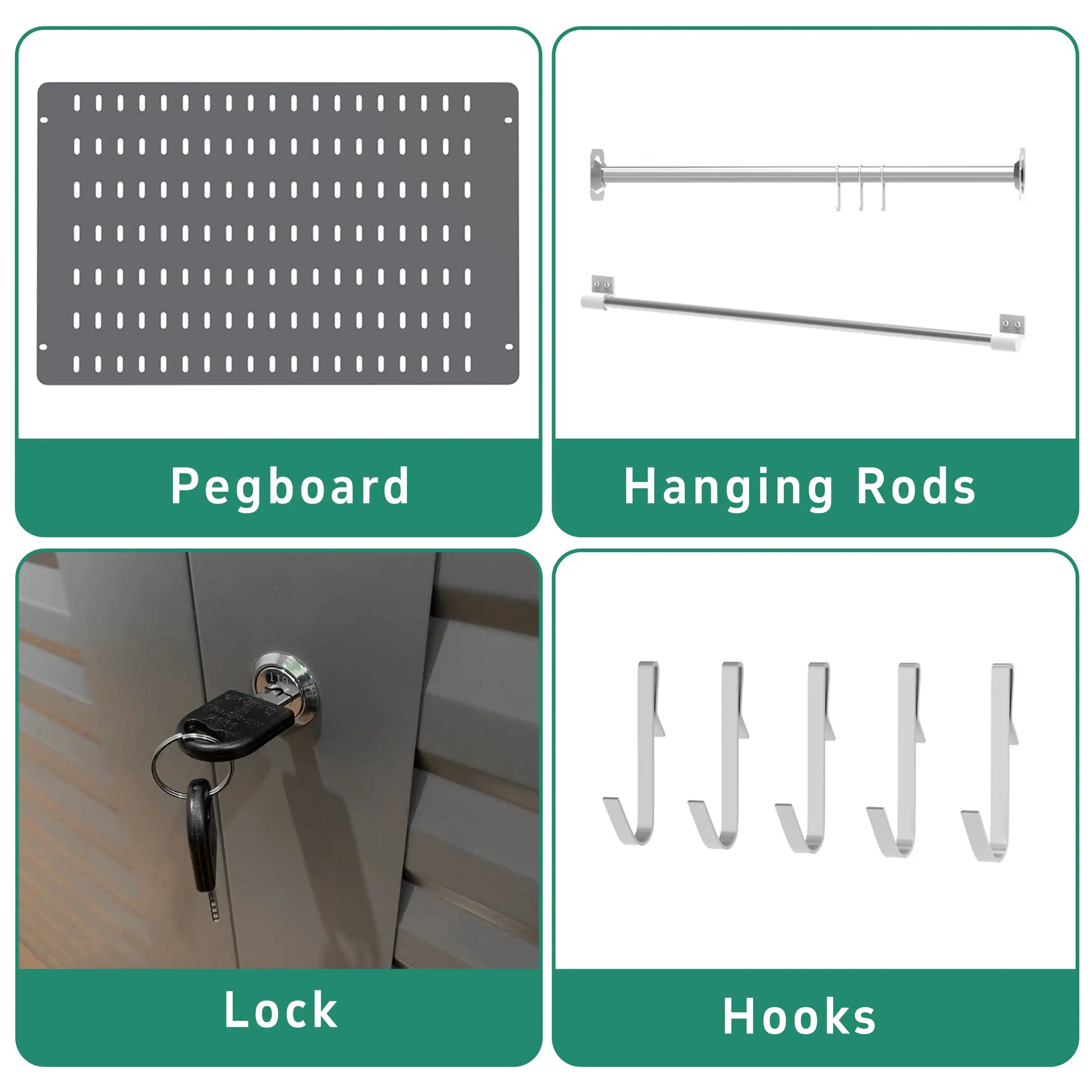 waterproof outdoor storage cabinet details