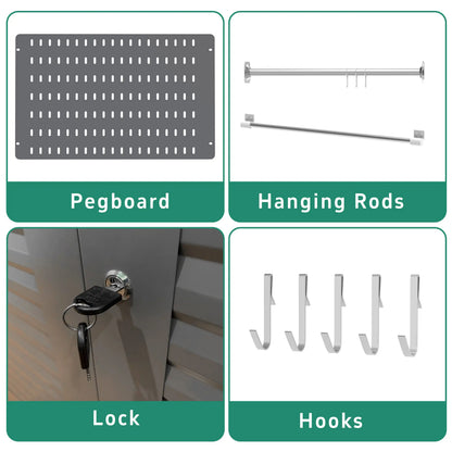 waterproof outdoor storage cabinet details