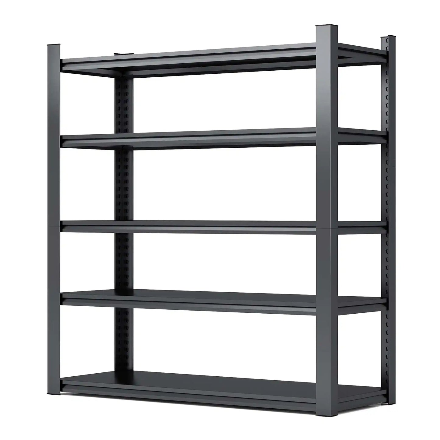 Greatmeet 78" H ×47.5" W Metal Storage Racks for Garage, 2000 LBS Capacity 5 Tier Freestanding Shelves
