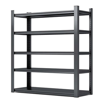 Greatmeet 78" H ×47.5" W Metal Storage Racks for Garage, 2000 LBS Capacity 5 Tier Freestanding Shelves