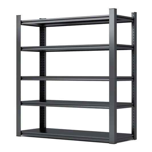 Greatmeet 78" H ×47.5" W Metal Storage Racks for Garage, 2000 LBS Capacity 5 Tier Freestanding Shelves