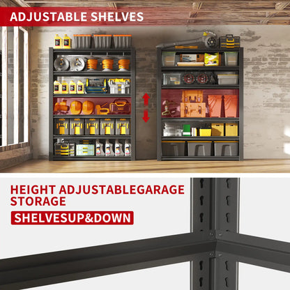 Greatmeet 82" H 6-Tier Heavy Duty Metal Industrial Storage Rack for Garage, 2400 LBS Capacity