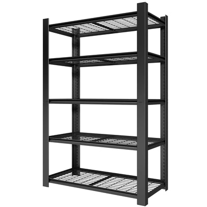Greatmeet 72" H Adjustable Metal Racking, 3000 LBS Capacity 5-Tier Wire Shelving for Garage & Warehouse