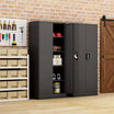 GREATMEET Metal Storage Cabinet with 2 Door and 4 Adjustable Shelves, for Home, School, Office #black