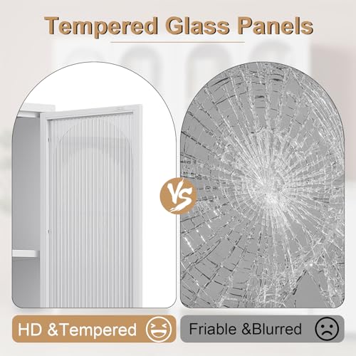 Glass Storage Cabinet Compare #white