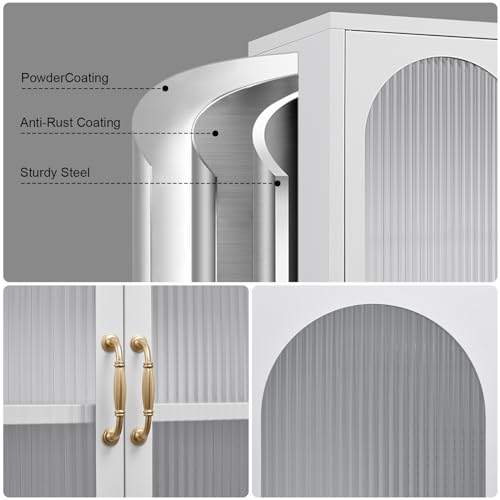 Glass Storage Cabinet Detail
