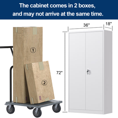 Grey Metal Storage Cabinet
