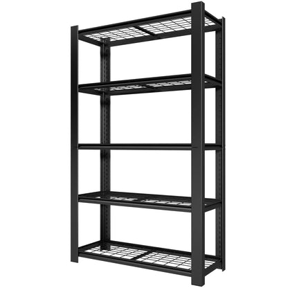 Greatmeet 78" H 5-Tier Heavy Duty Metal Wire Shelving, 3000LBS Capacity Adjustable Storage Racks for Garage & Kitchen