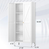 Greatmeet Kitchen Pantry Storage Cabinet, Tall Pantry Cabinet