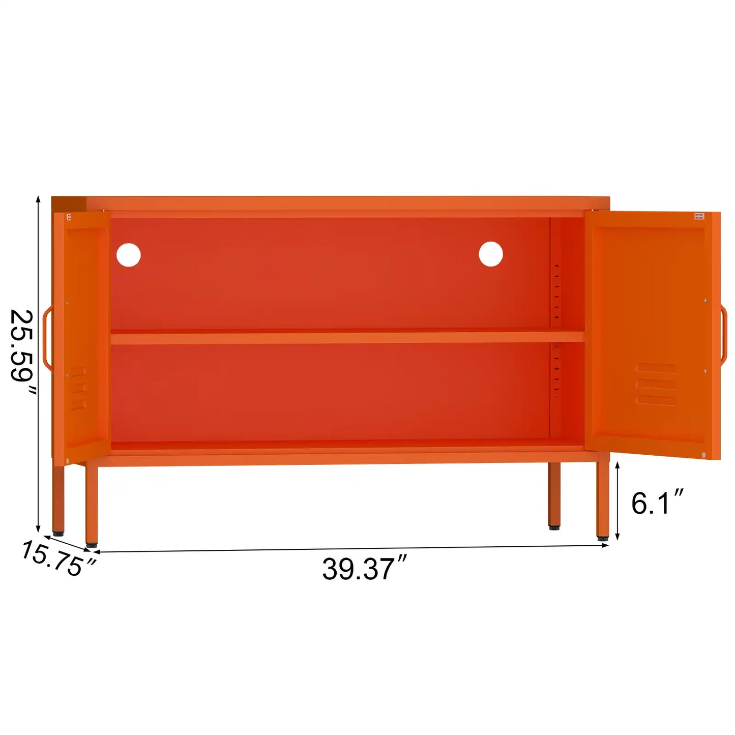 Low TV Stand Console Size #orange