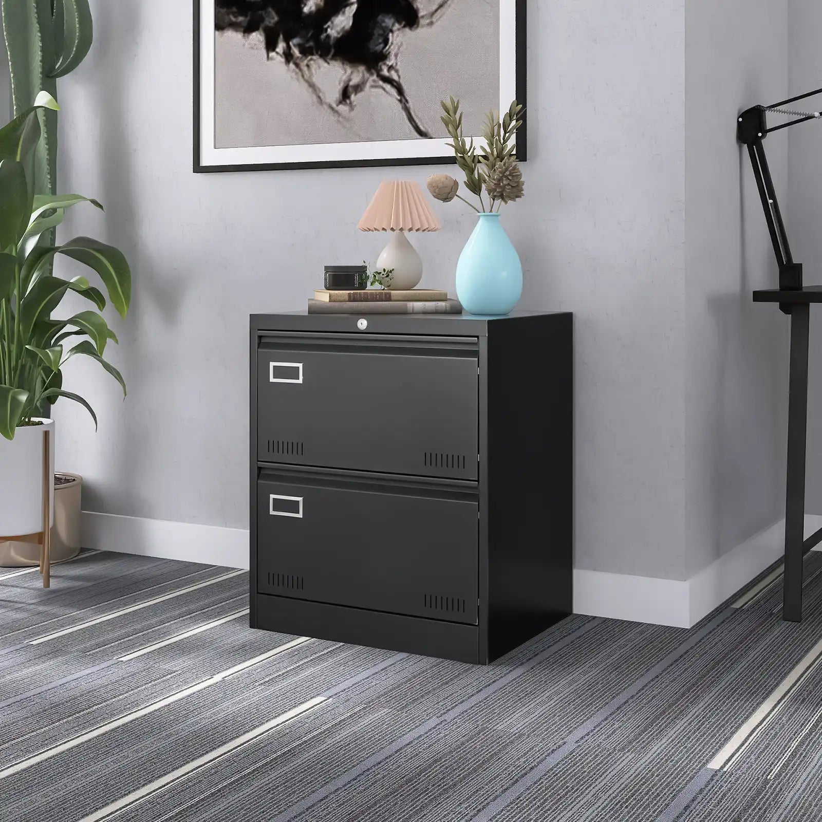 Metal Filing Cabinet with Lock 14 drawers