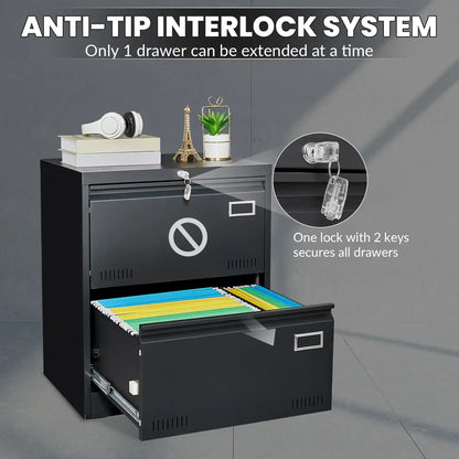 Metal Filing Cabinet with Lock 19 drawers