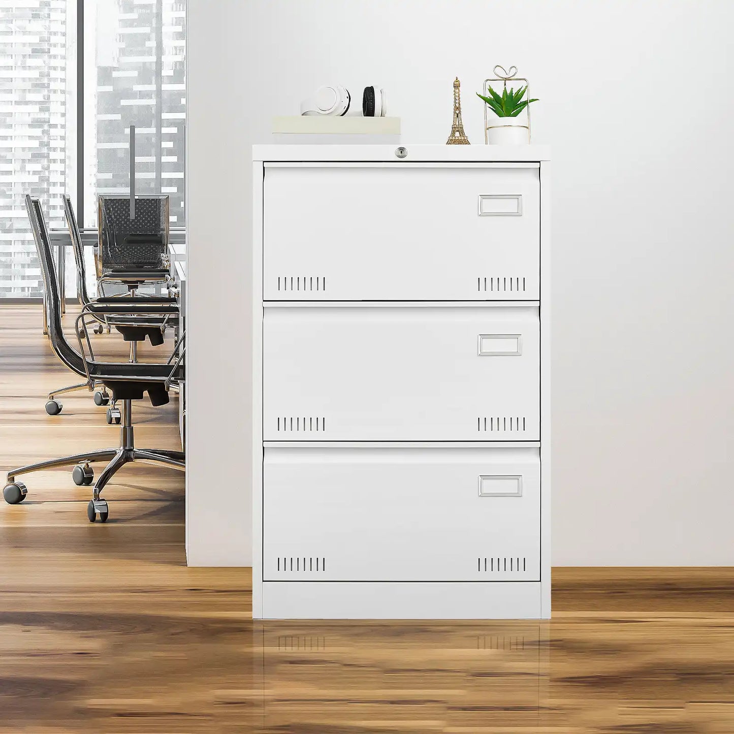 Metal Filing Cabinet with Lock 26 #white #3 drawers