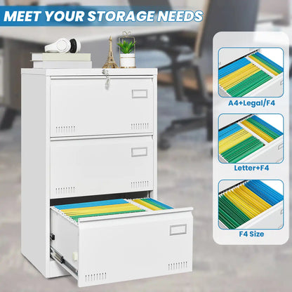 Metal Filing Cabinet with Lock 27 drawers